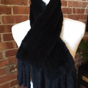 Karl Donohgue Rabbit Fringe Scarf